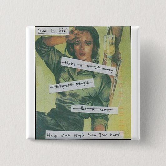 Ziel im Leben Button (Vorderseite)