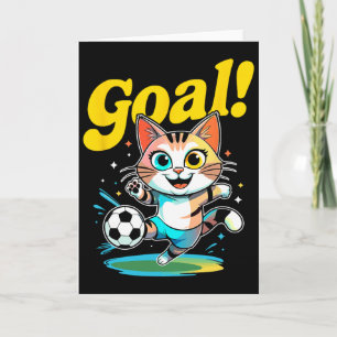 Ziel Kitty süße Fußball-Katze Kinderbekleidung für Karte
