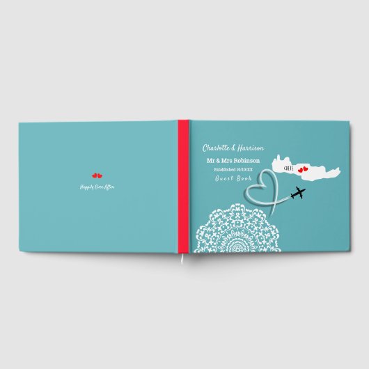 Ziel Kreta griechische Hochzeit Gästebuch (Voll)