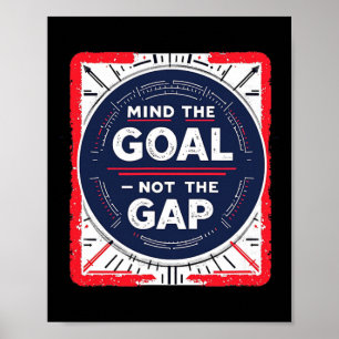 Ziel Lücke Fußball  Poster