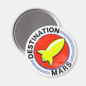 Ziel Mars Magnet (Vorderseite/Rückseite)