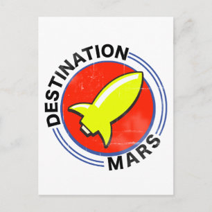 Ziel Mars Postkarte