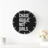 Ziel nicht Mädchen verfolgen - Fitness, Husteln, E Große Wanduhr (Zuhause)