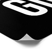 Ziel nicht Mädchen verfolgen - Fitness, Husteln, E Poster (Ecke)