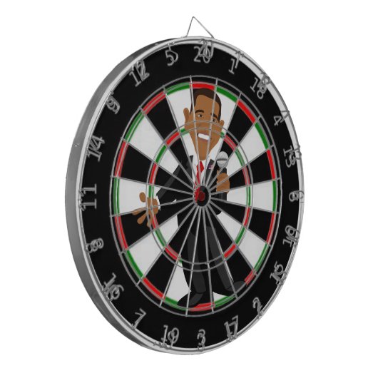 Ziel Obama Dartscheibe (Vorderseite Links)