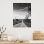 Ziel, Reise Inspiration Zitat Poster (Küche)