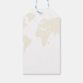 Ziel Reise Thema Hochzeit danke Geschenkanhänger (Rückseite)