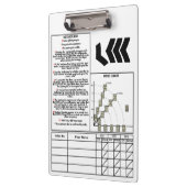 Ziel-Rifle-Zwischenablage (mit Scorecard) Klemmbrett (Links)