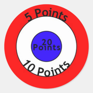 Ziel Runder Aufkleber