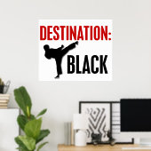 Ziel schwarz 1 poster (Heimbüro)