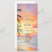 Ziel Sonnenuntergang Hochzeit Programm (Vorne/Hinten)