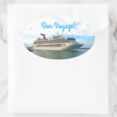 Ziel Sunshine Bon Voyage Ovaler Aufkleber (Tasche)