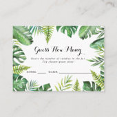 Ziel Tropical Guess wie viele Spielkarte Visitenkarte (Vorderseite)