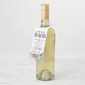 Ziel tropische Hochzeit speichern das Datum Flaschenanhänger (Angewinkelt)