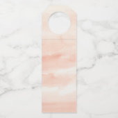 Ziel tropische Hochzeit speichern das Datum Flaschenanhänger (Rückseite)