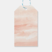 Ziel tropische Hochzeit speichern das Datum Geschenkanhänger (Rückseite)