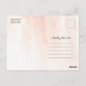 Ziel tropische Hochzeit speichern das Datum Postkarte (Rückseite)