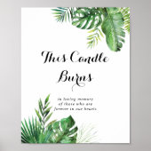 Ziel tropisches Grün dieses Kerzenschein Poster (Vorne)