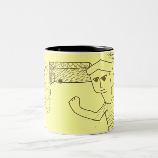 Ziel und Sieg Zweifarbige Tasse (Mittel)