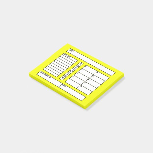 Ziel-Verfolger-Post-It Post-it Klebezettel (angewinkelt)