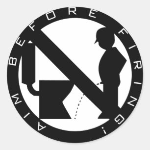 Ziel vor der Entlassung Runder Aufkleber