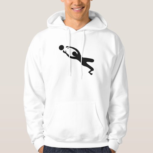 Ziel-Wächter - Schwarzes Hoodie (Vorderseite)