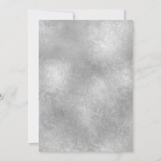 Ziel Welt-MAP-SILVER-Entfernbares Herz Einladung (Rückseite)