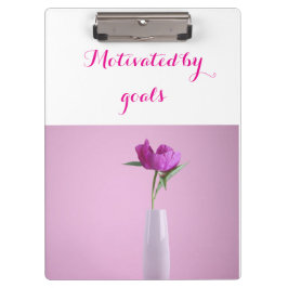 Ziel wird durch Goals Clipboard motiviert Klemmbrett