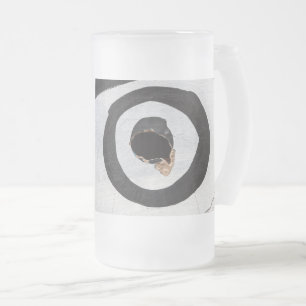 Ziel zerreißt mattglas bierglas