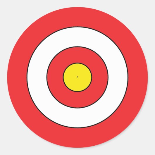 Zielaufkleber Runder Aufkleber (Vorderseite)