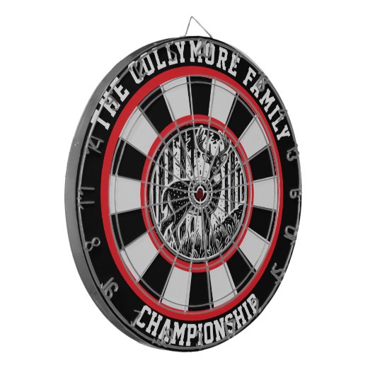 Zieldesign für den Hirschwald Dartscheibe (Vorderseite Links)