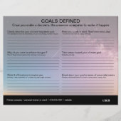 Ziele - Arbeitsblatt (Vorderseite)