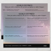 Ziele - Arbeitsblatt (Vorne/Hinten)