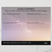 Ziele - Arbeitsblatt (Rückseite)