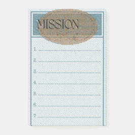Ziele der Mission Post it Note Booklet Post-it Klebezettel