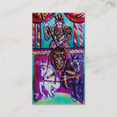 ZIELE DER VERLORENEN SCHATTEN / CHARIOT-Blau Visitenkarte (Rückseite)