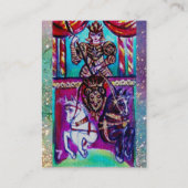 ZIELE DER VERLORENEN SCHATTEN / CHARIOT-Blau Visitenkarte (Rückseite)