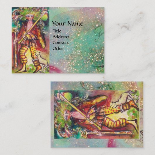 ZIELE DER VERLORENEN SCHATTEN / DER FOOL VISITENKARTE (Vorne/Hinten)