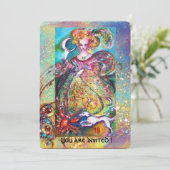 ZIELE DER VERLORENEN SCHATTEN / DER MONDLADY ,Pear Einladung (Stehend Vorderseite)