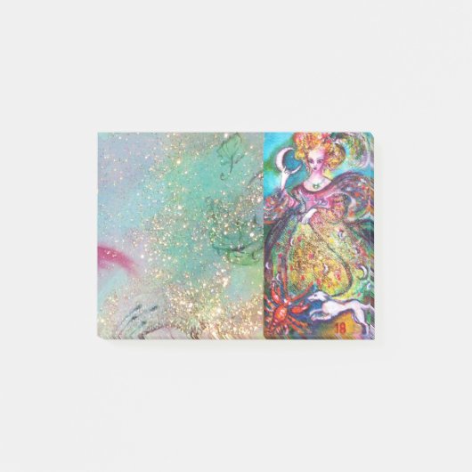 ZIELE DER VERLORENEN SCHATTEN / DER MONDLADY POST-IT KLEBEZETTEL (Vorderseite)