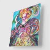 ZIELE DER VERLORENEN SCHATTEN/DER MONDLADY QUADRATISCHE WANDUHR (Winkel)