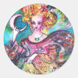 ZIELE DER VERLORENEN SCHATTEN/DER MONDLADY RUNDER AUFKLEBER