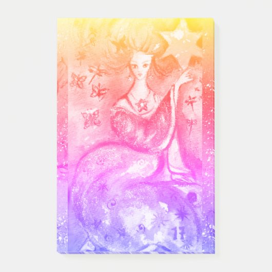 ZIELE DER VERLORENEN SCHATTEN / DER STERNE POST-IT KLEBEZETTEL (Vorderseite)