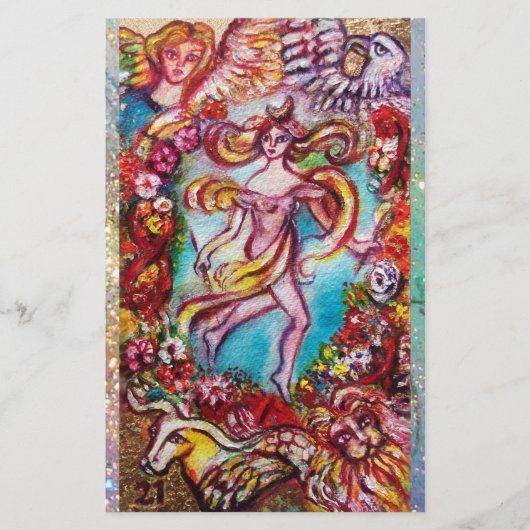 ZIELE DER VERLORENEN SCHATTEN DER WELT BRIEFPAPIER (Vorderseite)