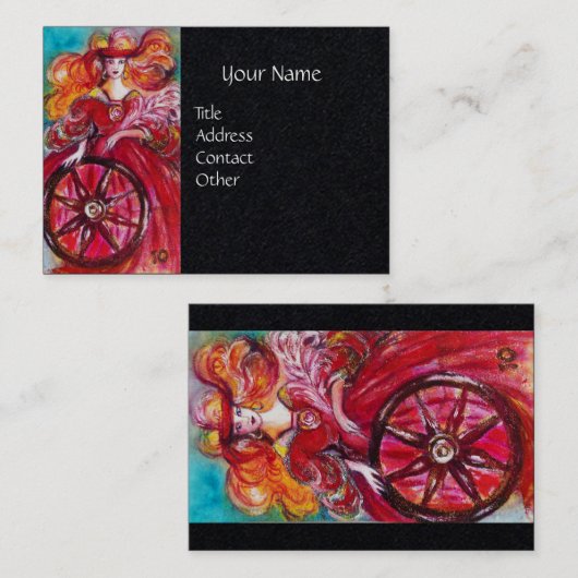 ZIELE DER VERLORENEN SCHATTEN-RÄDER DES Glückssonn Visitenkarte (Vorne/Hinten)