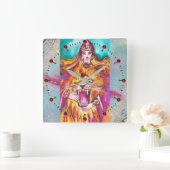 ZIELE DER VERLORENEN SCHATTEN /Stärke/Höhe Quadratische Wanduhr (Zuhause)