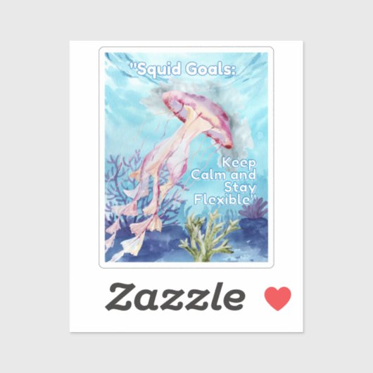 Ziele des Tintenfischs Aufkleber (Blatt)