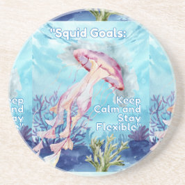 Ziele des Tintenfischs Getränkeuntersetzer