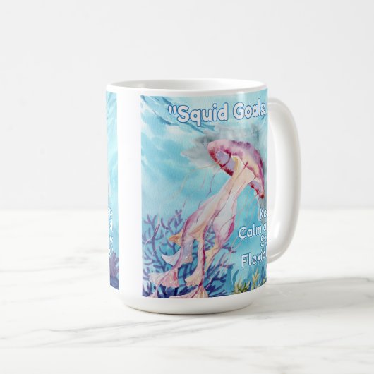 Ziele des Tintenfischs Kaffeetasse (VorderseiteRechts)