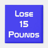 Ziele für Ernährung, Gesundheit und Fitness Magnet (Vorne)